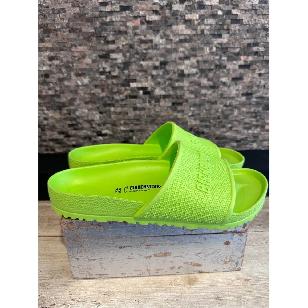 Birkenstock Barbados EVA Slide Sandals Lime Green Neon Mens 9 Womens 11 EU 42